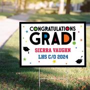 Custom Congratulations 2022 Graduation Yard Sign 